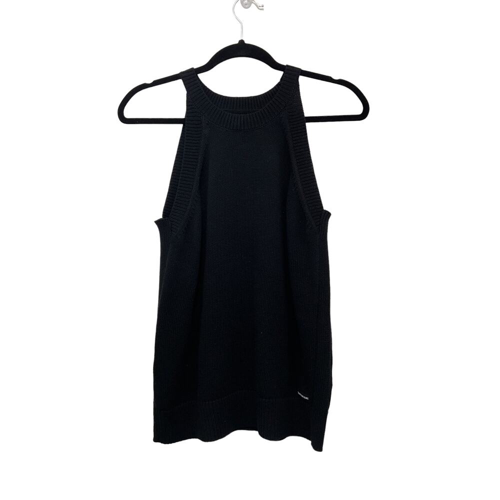 Calvin Klein Sweater Knit Halter Tank Top